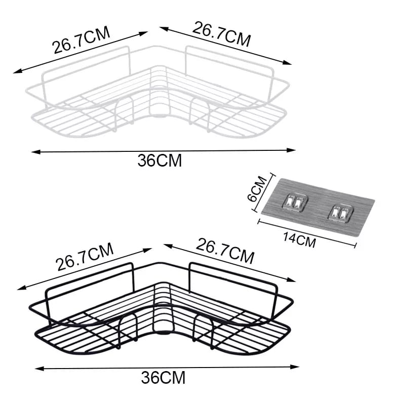 Self-Adhesive Wall Corner Rack