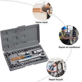 40 Pcs Combination Socket Toolkit