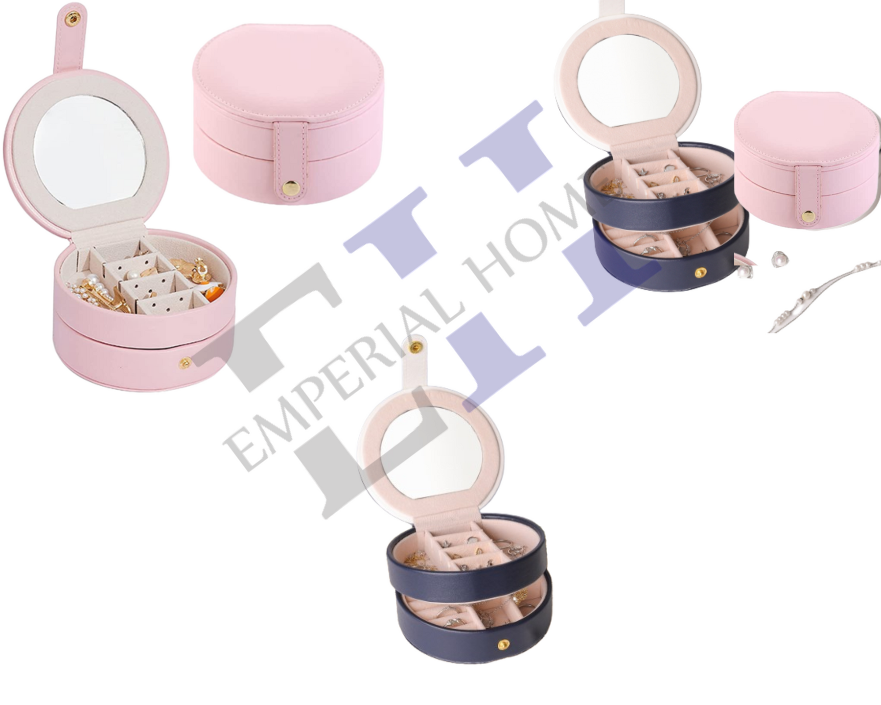 Travel Jewerly Box Mini (Round Shape)