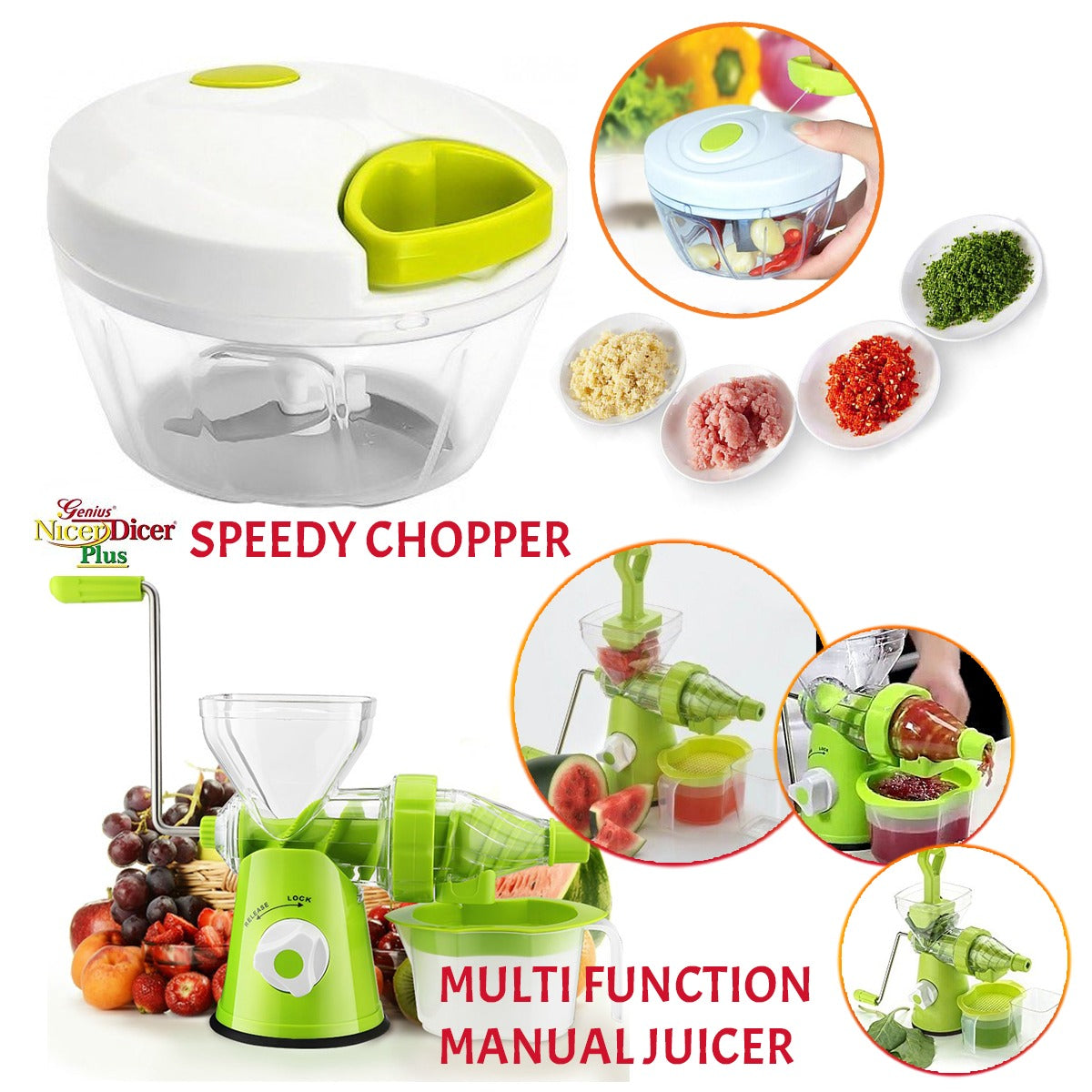 Speedy Chopper – Multi Function Manual High Speed Chopper