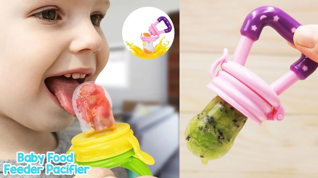 Spoon Feeder, Pacifier with Baby Knee Pad (3 in 1 Deal)