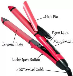 Nova 2 in 1 Hair Straightener & Curler